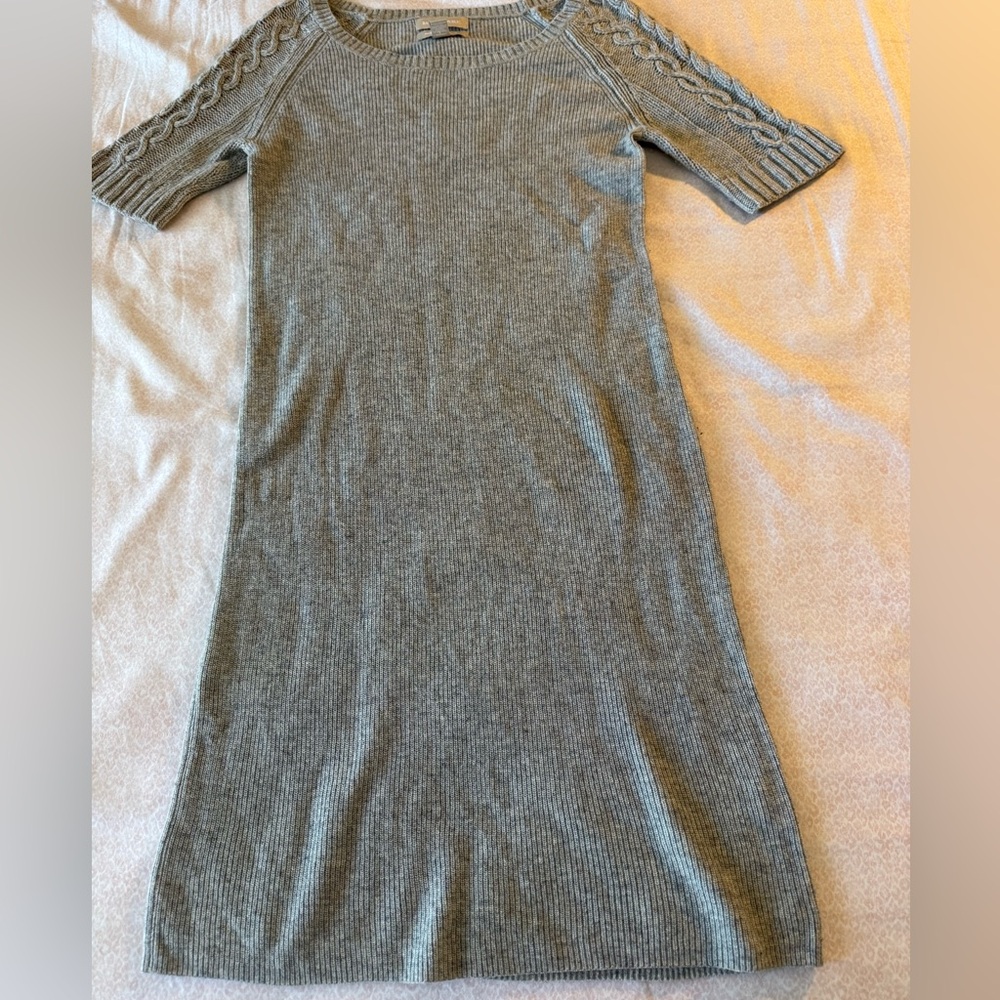 Banana Republic Gray Knit Sweater Dress